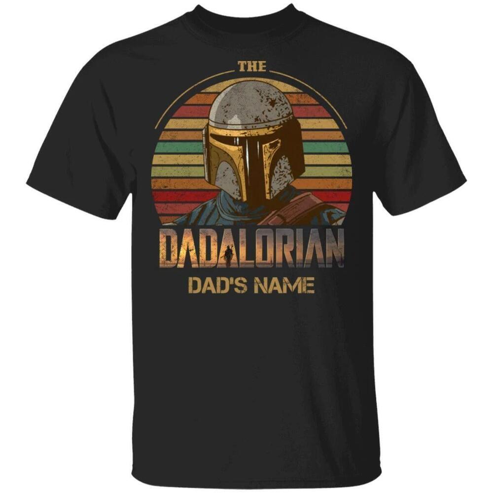 The Dadalorian Mandalorian Dad Custom Name Tshirt Style All Day Tee